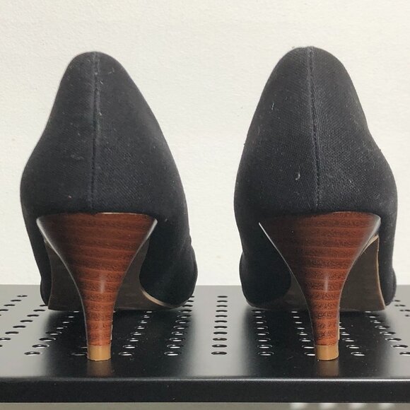 American Eagle - Black Open Toe Pumps - 2.5 inch heel - Size 7 - Never worn - Picture 3 of 9